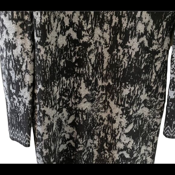 French Connection Angora Sweater Dress Black Gray M - Picture 3 of 4